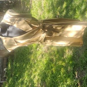 Casablanca Double Breasted Trench Khaki Safari Vest Dress
